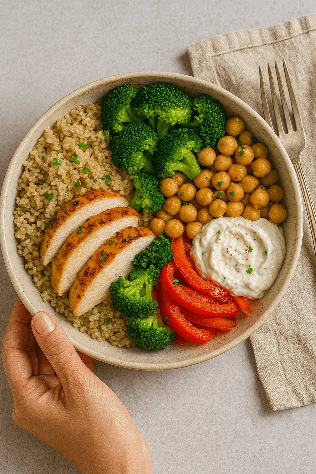Protein-rich healthy meal from Nutrispark
