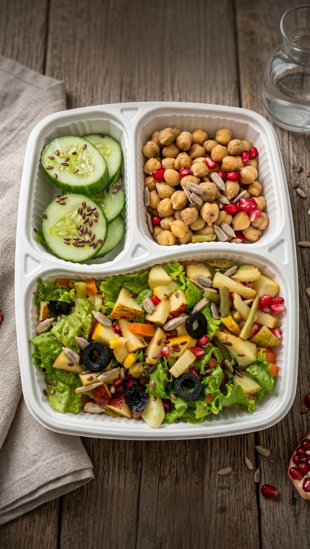 A freshly prepared Nutrispark dinner tray